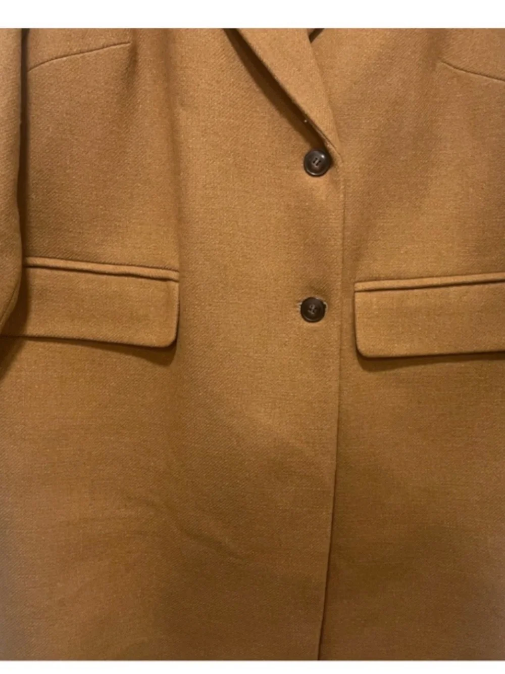 Madewell Haydon Coat 1X Heather Toffee Wool Cashmere Insuluxe Plus